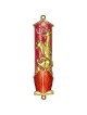 Red and Gold Hand Painted Noah's Ark Crystalled Me | Mezuzahs | Judaic